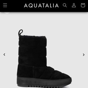 Aquatalia Alcee black boots size 9.5